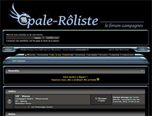 Tablet Screenshot of campagnes.opale-roliste.com